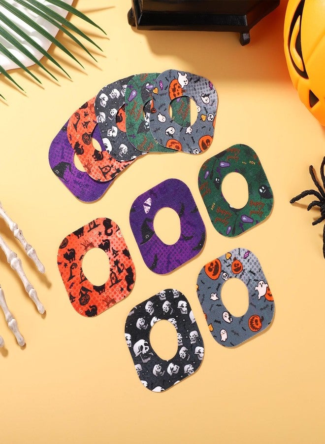 XIHIRCD 25pcs Adhesive Patches for Dexcom G7, 5 Styles Halloween Pattern CGM Sensor Patches Waterproof Sweatproof Sensor Stickers Overpatch for Dexcom G7 - Image 3